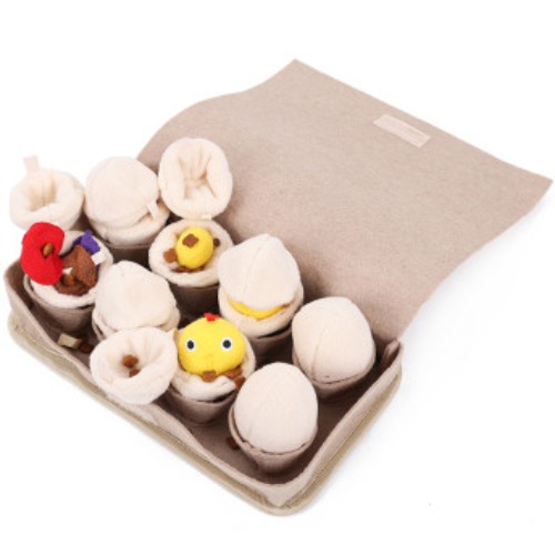 VIVAPET 강아지 계란판 계란인형 노즈워크 알품닭 장난감
