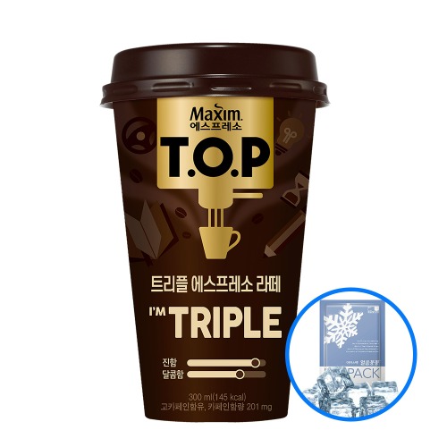 티오피 트리플 에스프레소 라떼 컵커피 300ml 10개 (아이스포장)