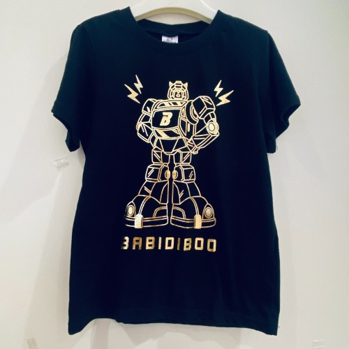 리틀밥독 남아 황금 로봇 티셔츠 H223MTS06