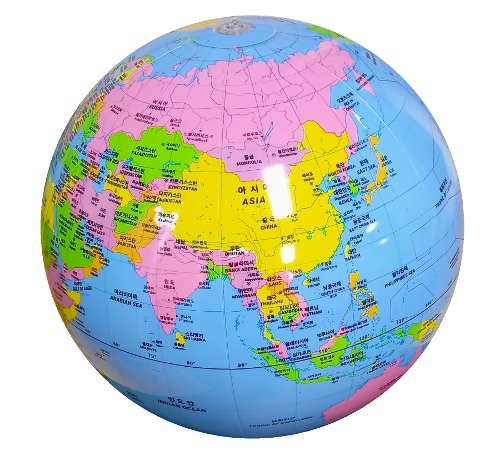 컬러룬 40cm 풍선형 지구본 지구룬 지구과학 교구