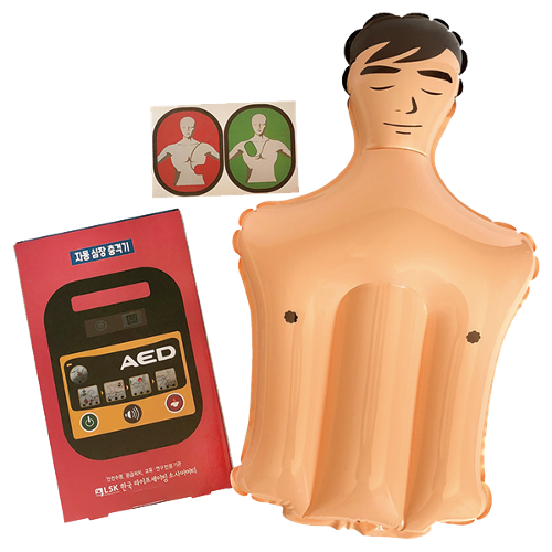 컬러룬 풍선형 CPR 심폐소생술 훈련교구 심박이 소리탑재